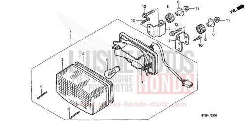 FEU ARRIERE CB500T de 1996